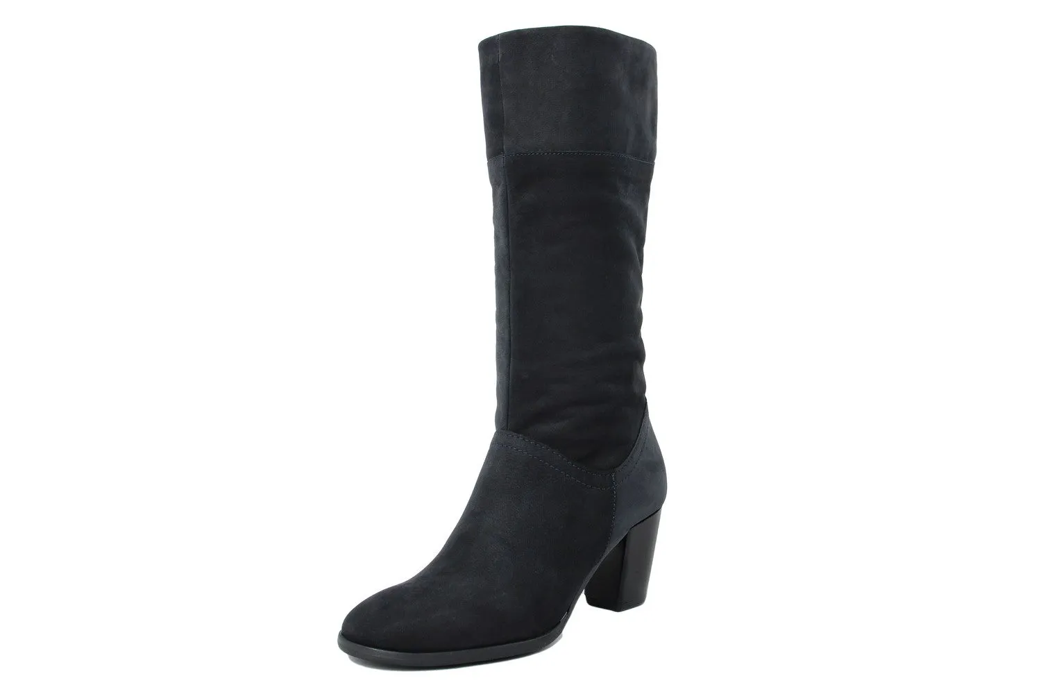 Stivale con tacco Donna in Pelle Blu