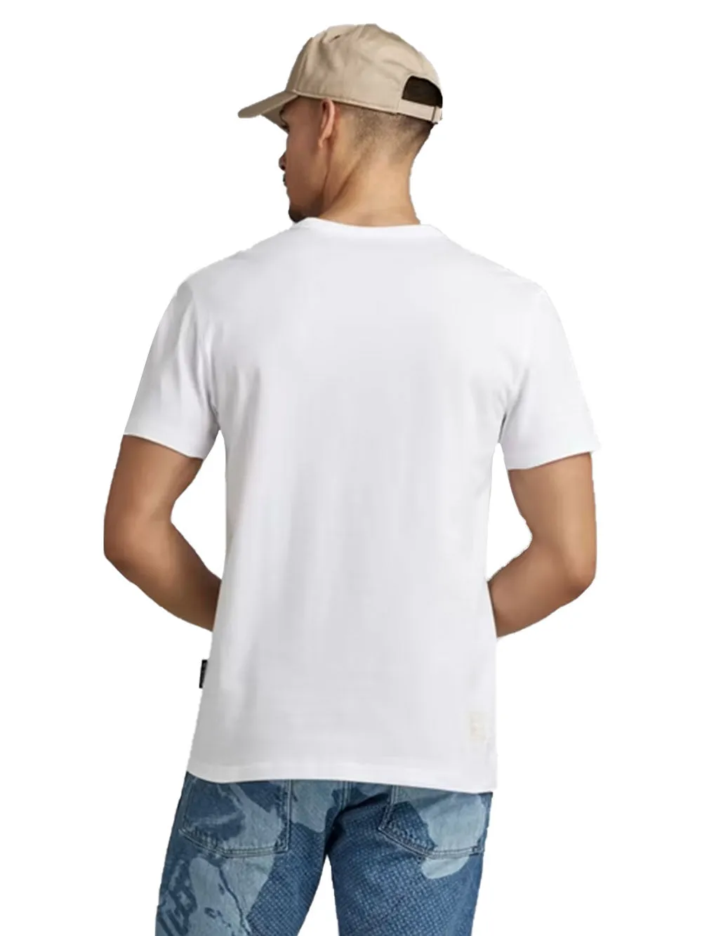 T-shirt Uomo basic bianca maniche corte