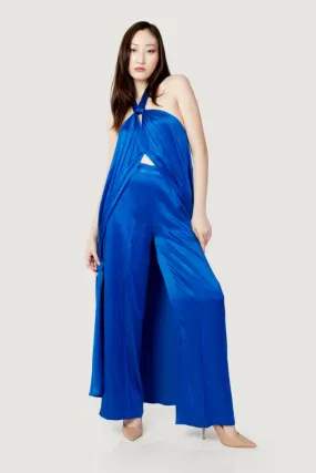 Tuta elegante Hanny Deep due benz satin Blu