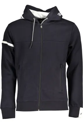 U.S. GRAND POLO FELPA CON ZIP UOMO BLU