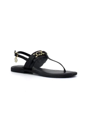 U.S. POLO ASSN. Sandalo Infradito Donna Black LINDA002