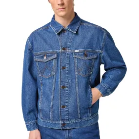 Wrangler Giacca jeans Uomo Denim  Blu