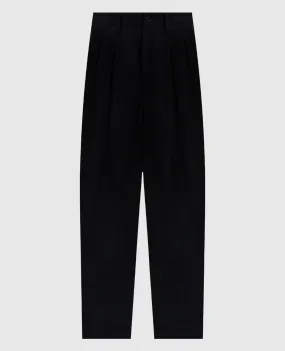 Y`S Yamamoto Pantaloni neri in lana YOP03102