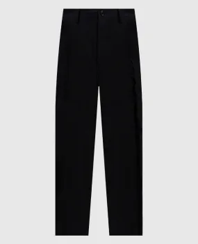 Y`S Yamamoto Pantaloni neri in lana YOP11100